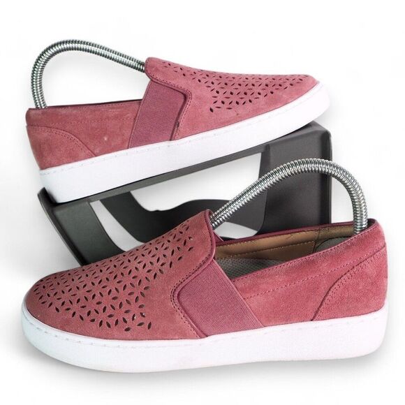 Vionic Kani Perf Slip-on Suede Loafers Splendid Pink TVW5352 Women's 7.5 - Picture 1 of 11
